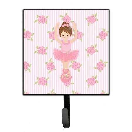 Carolines Treasures Ballerina Brunette Front Pose Leash or Key Holder BB5173SH4